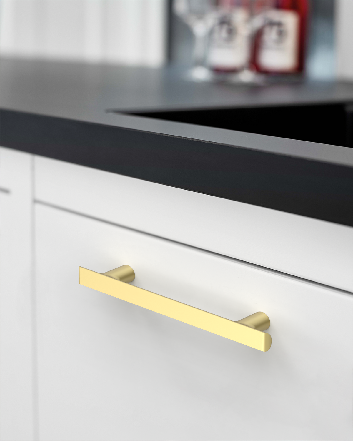 DESIGN3273 Champagne Bronze Cabinet Pulls – Warm Modern Elegant Kitchen Handles, Easy to Install & Durable