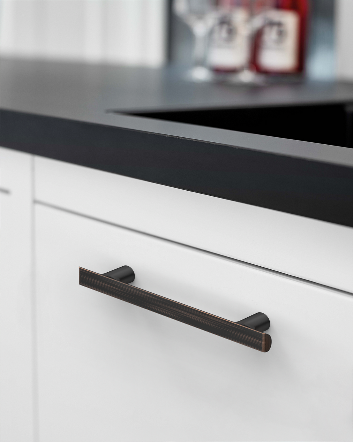 DESIGN3273 Champagne Bronze Cabinet Pulls – Warm Modern Elegant Kitchen Handles, Easy to Install & Durable