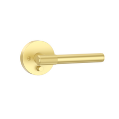 ZR02-123A Champagne Bronze Door Handle Knurled Lever Modern Style | Privacy, Passage, Dummy
