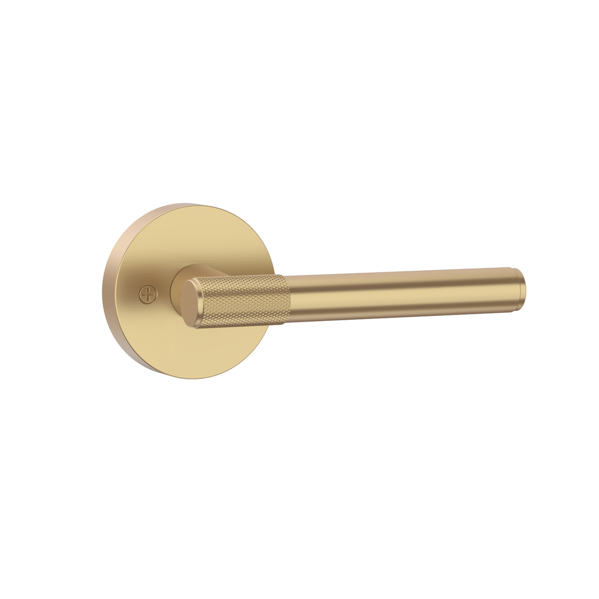 ZR02-123A Champagne Bronze Door Handle Knurled Lever Modern Style | Privacy, Passage, Dummy