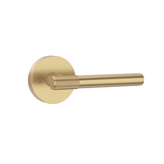 ZR02-123A Champagne Bronze Door Handle Knurled Lever Modern Style | Privacy, Passage, Dummy
