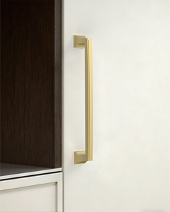 DESIGN3067 Recessed Flat Bar Pull for Luxury Kitchens (5", Brushed Satin Nickel)