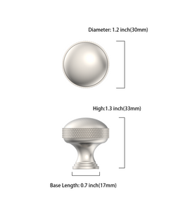 DESIGN4602 Modern Organic Champagne Bronze Cabinet Knobs – Diamond Knurled Domed Drawer Pulls