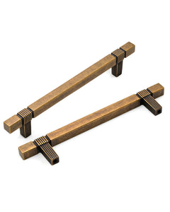 DESIGN3909 Modern Fluted Square Bar Cabinet Pulls