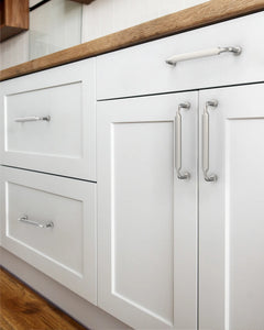 DESIGN2028 Matte Black Cabinet Pulls | Warm Minimalist Flat Handles, Heavy-Duty Feel, 5"