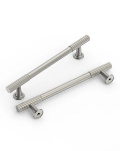 DESIGN2250 Oil Rubbed Bronze Knurled Pulls for Vintage Kitchens | 6-1/4" / 160mm Hole Center