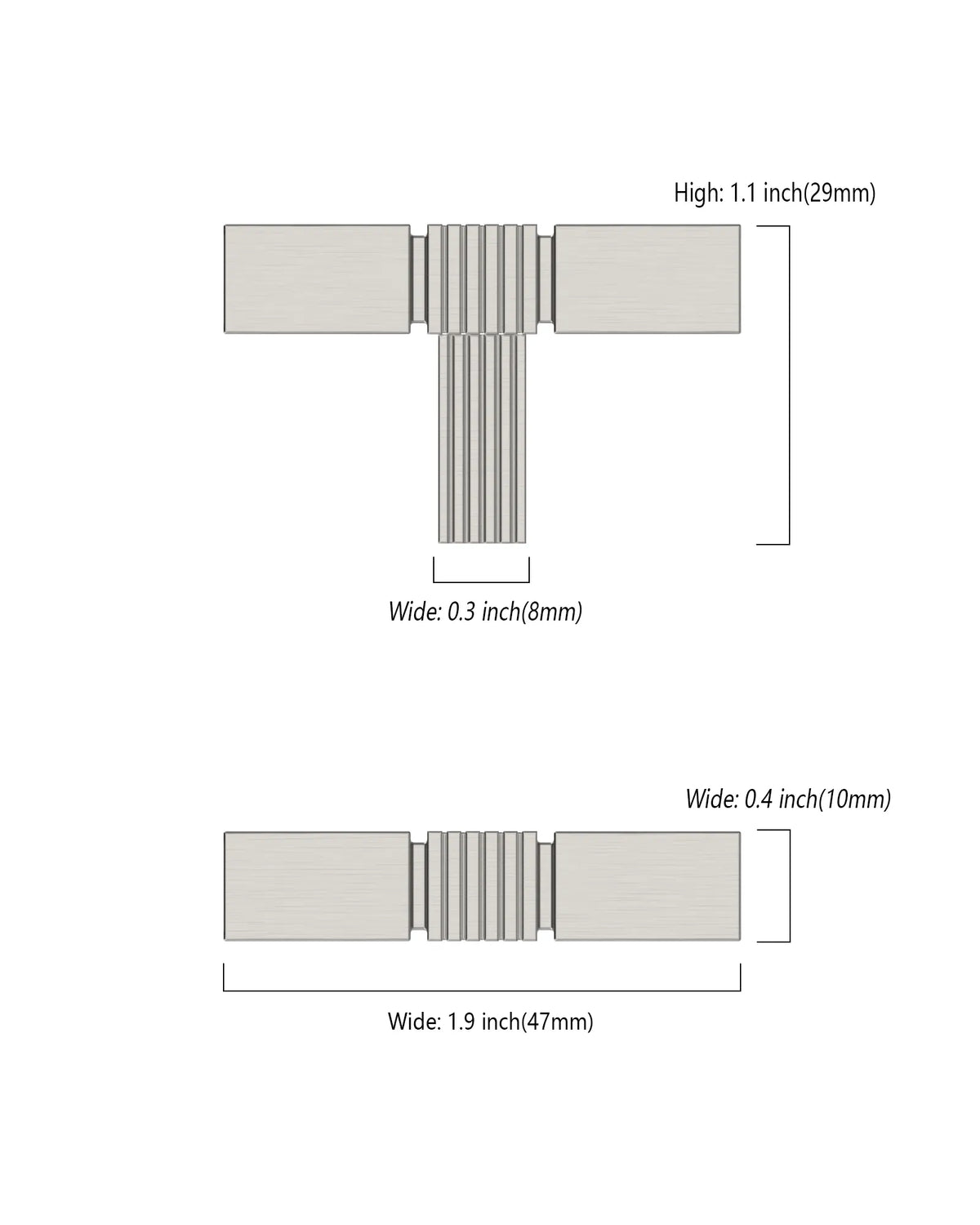 DESIGN3909 Urban Geometric Textured Cabinet Knobs