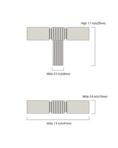 DESIGN3909 Urban Geometric Textured Cabinet Knobs
