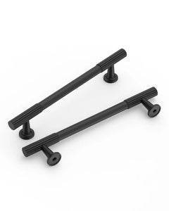 DESIGN2250 Oil Rubbed Bronze Knurled Pulls for Vintage Kitchens | 6-1/4" / 160mm Hole Center