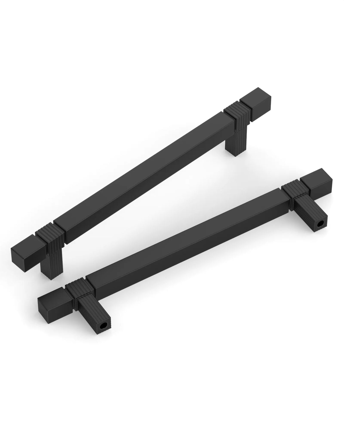 DESIGN3909 Modern Fluted Square Bar Cabinet Pulls