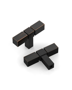 DESIGN3909 Urban Geometric Textured Cabinet Knobs