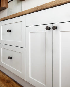 DESIGN3835 Contemporary Flat Disc Cabinet Knobs with Round Rose