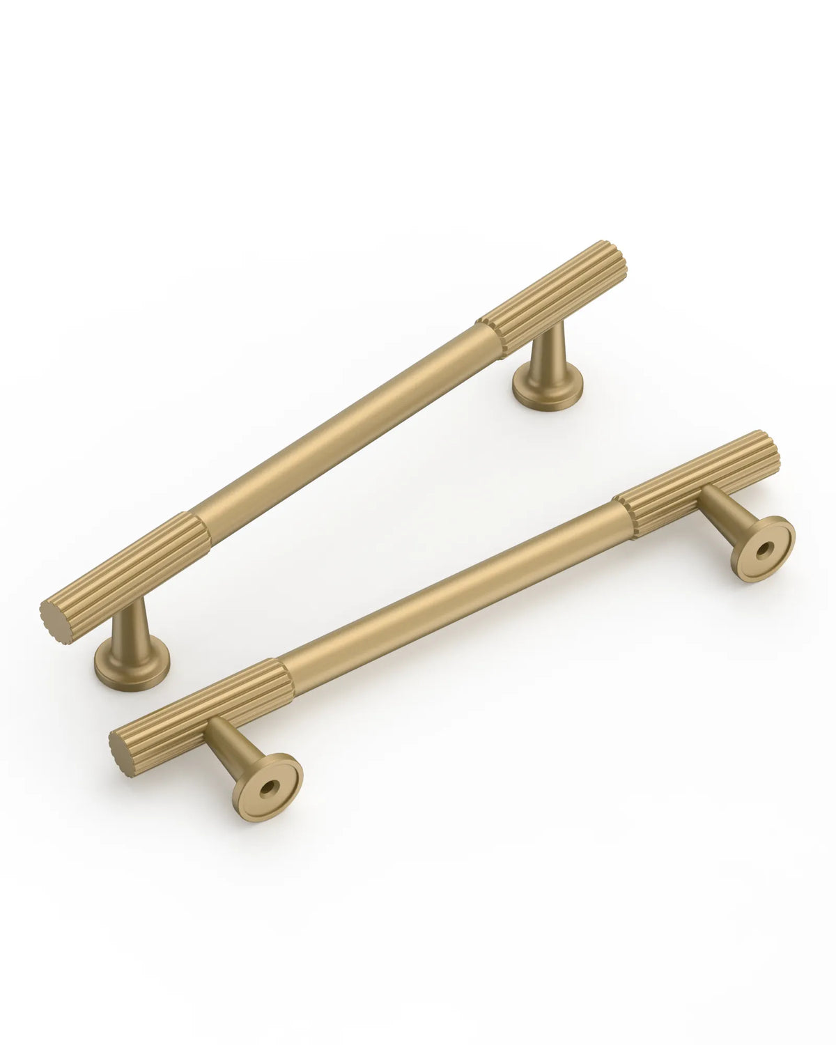 DESIGN2250 Oil Rubbed Bronze Knurled Pulls for Vintage Kitchens | 6-1/4" / 160mm Hole Center