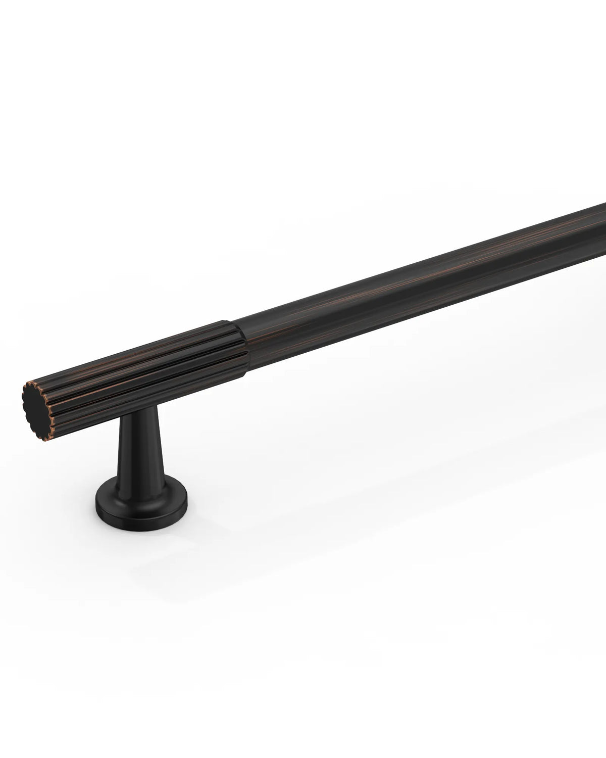 DESIGN2250 Oil Rubbed Bronze Knurled Pulls for Vintage Kitchens | 6-1/4" / 160mm Hole Center