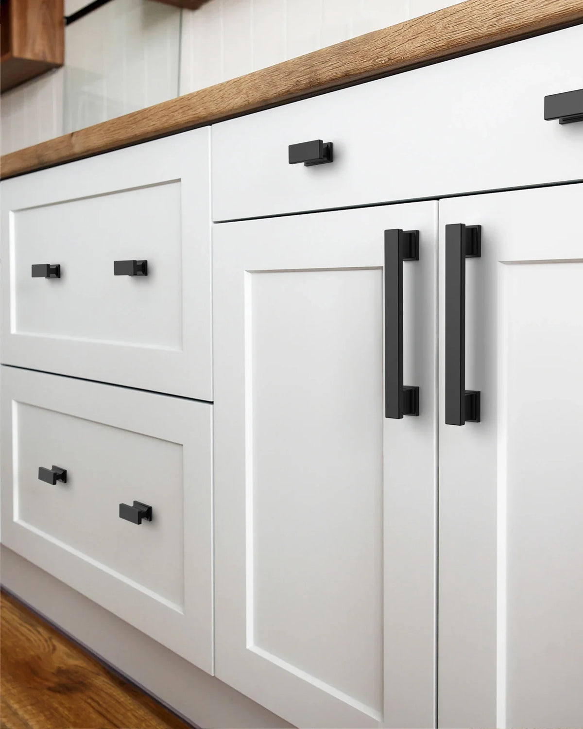 DESIGN2891 Brushed Gold Rectangular Cabinet Handles - Heavy-Duty Modern Kitchen Hardware | 5" Pulls