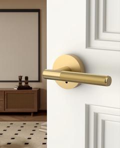 ZR02-124A Matte Black Door Handles | Modern Knurled Lever Door Locks (Privacy, Passage, Dummy)