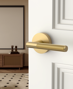ZR02-124A Matte Black Door Handles | Modern Knurled Lever Door Locks (Privacy, Passage, Dummy)