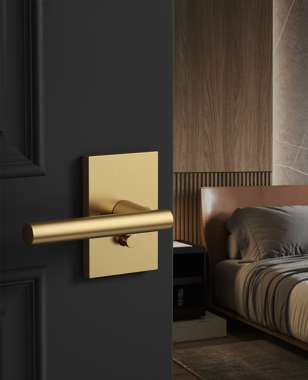 ZR08-097Z Matte Black Door Levers, Heavy-Duty Feel & Modern Minimalist | Privacy, Passage, Dummy