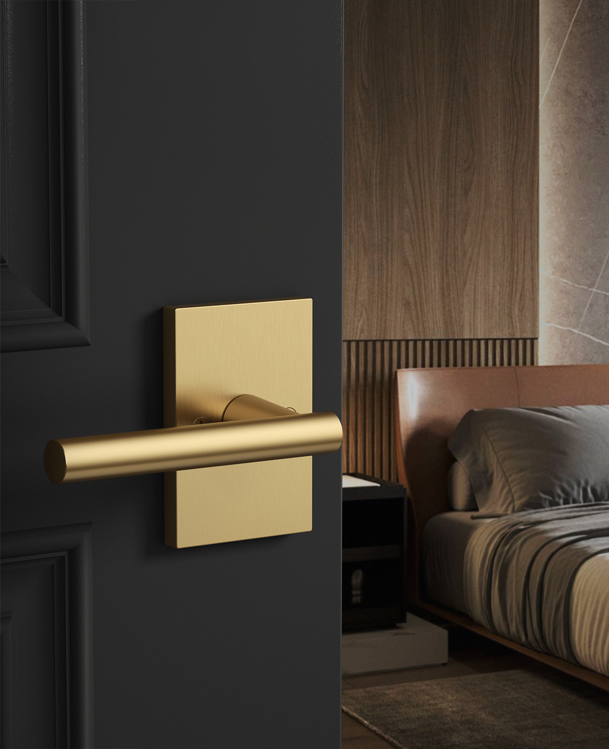 ZR08-097Z Matte Black Door Levers, Heavy-Duty Feel & Modern Minimalist | Privacy, Passage, Dummy