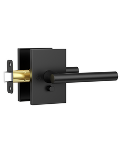 ZR08-097Z Matte Black Door Levers, Heavy-Duty Feel & Modern Minimalist | Privacy, Passage, Dummy