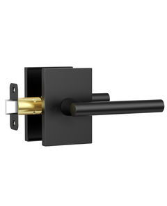 ZR08-097Z Matte Black Door Levers, Heavy-Duty Feel & Modern Minimalist | Privacy, Passage, Dummy