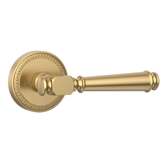 ZR12-054A Modern Heritage Champagne Bronze Door Levers | Beaded Privacy Lever (Privacy, Passage, Dummy)