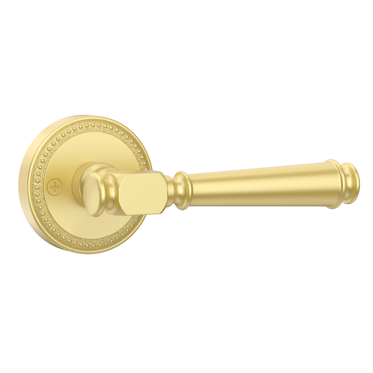 ZR12-054A Modern Heritage Champagne Bronze Door Levers | Beaded Privacy Lever (Privacy, Passage, Dummy)
