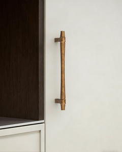 DESIGN2247 Champagne Bronze Collared Cabinet Handles - Heavy-Duty Geometric Drawer Hardware | 5"