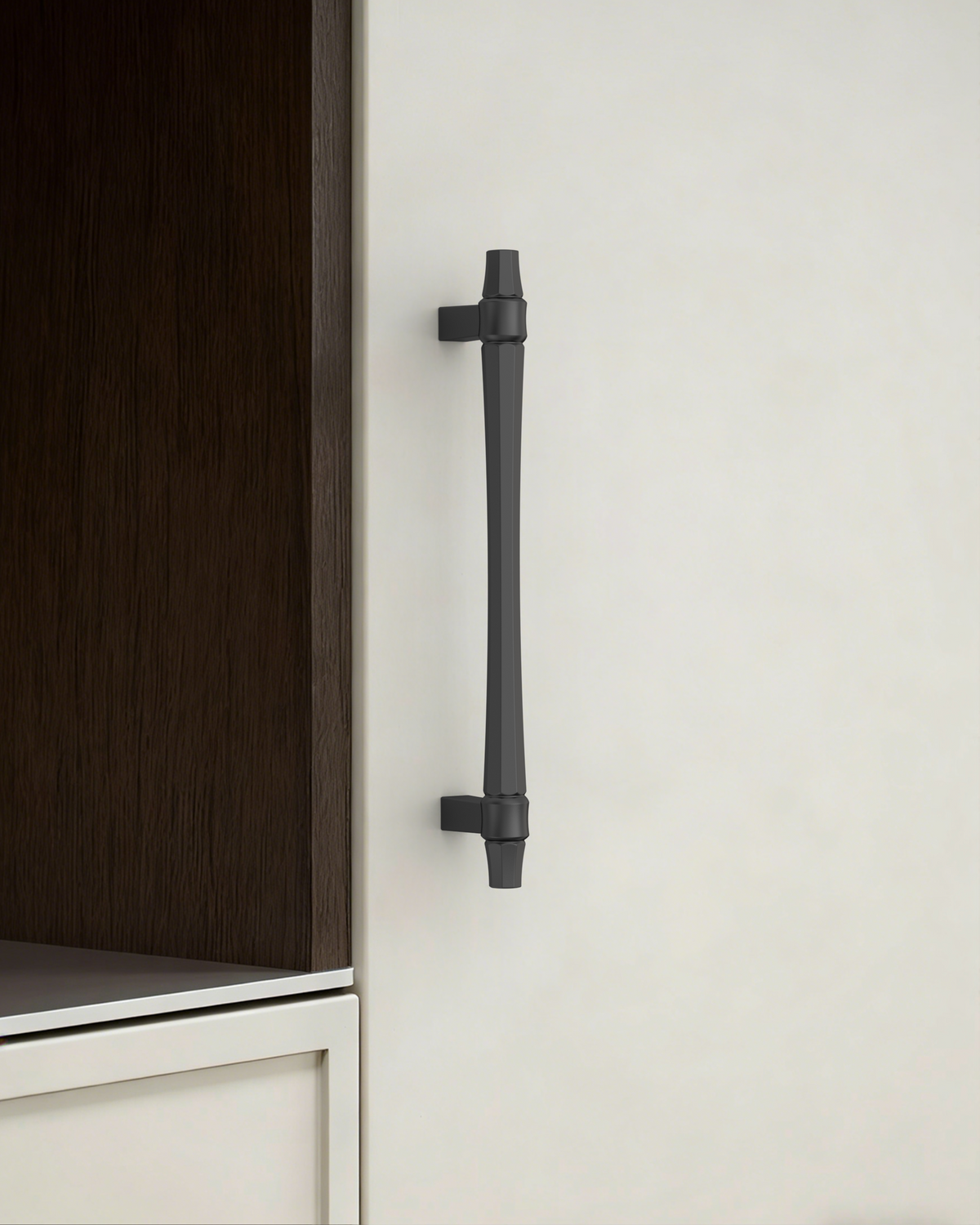 DESIGN2247 Champagne Bronze Collared Cabinet Handles - Heavy-Duty Geometric Drawer Hardware | 5"
